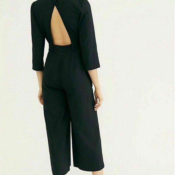 Free People Back Into It Jumpsuit Button Cutout One Piece - Picture 3 of 8